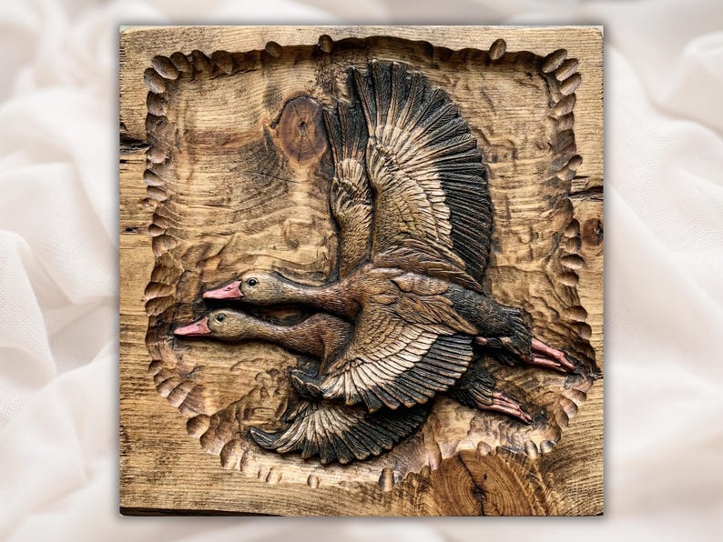 Flying Ducks 3D Relief STL
