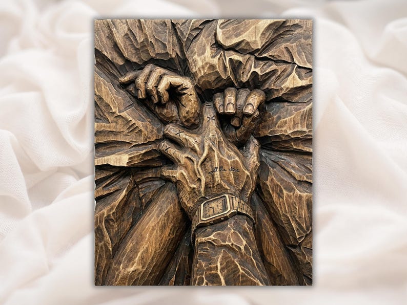 Intimate Couple Hands 3D Relief STL