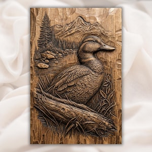 Duck Mountain Lake 3D Relief STL File view 1