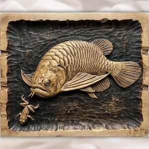 Carp Fish Relief STL view 1