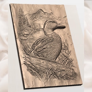 Duck Mountain Lake 3D Relief STL File view 2