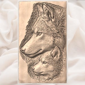 Wolf Family STL view 3