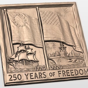 250 Years of Freedom Relief STL view 2
