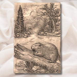 Beaver River Mountain 3D Relief STL view 2