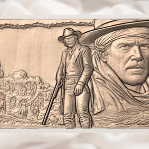 Western Cowboy Gunslinger STL view 2