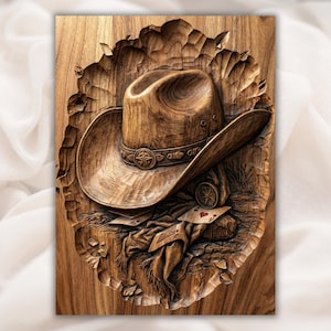 Cowboy Hat STL view 1