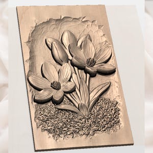 Purple Crocus Model view 3