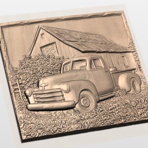 Vintage Truck STL view 3