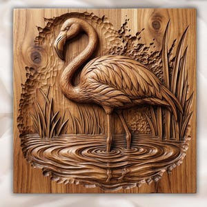 Flamingo STL view 1