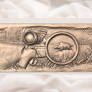 Boar Hunt Rifle STL view 3