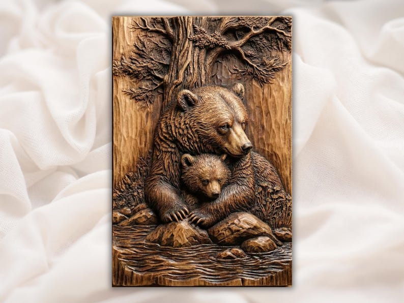 Bear Family 3D STL File