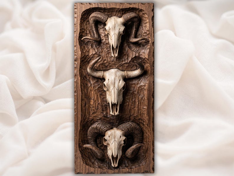 Western Skull Trio STL