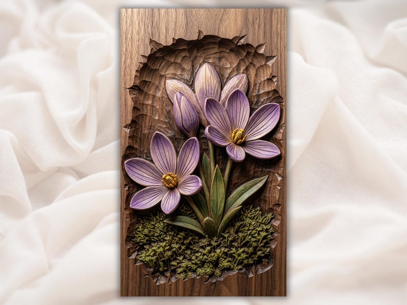 Purple Crocus Model