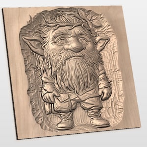 Fantasy Gnome STL File view 3