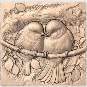 Songbird Pair STL view 2