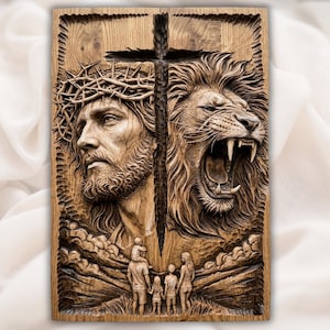 Jesus Lion of Judah STL view 1