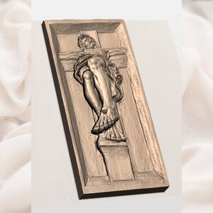 Jesus Crucifix 3D Relief STL view 2