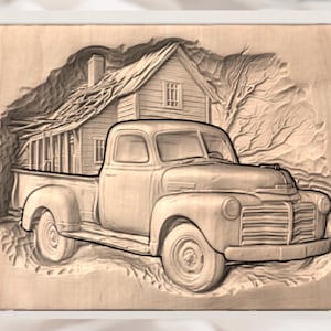 Rusty Truck STL view 2