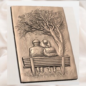 Romantic Couple 3D STL File view 2