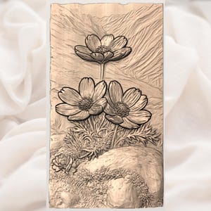 Mountain Wildflower STL view 3