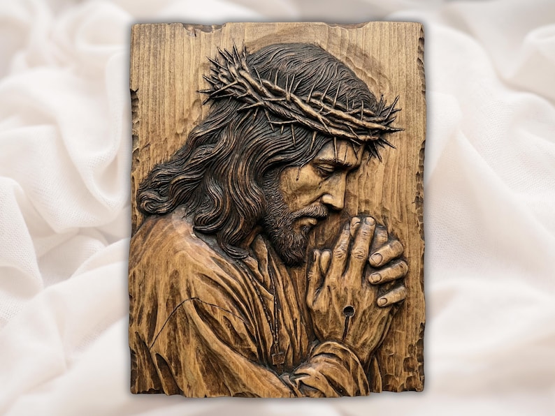 Praying Jesus Relief STL