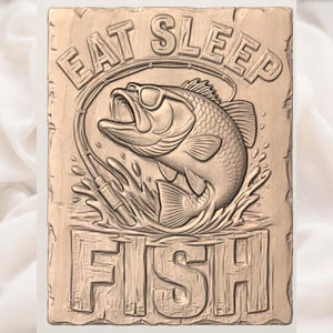 Funny Fishing Bass STL view 2