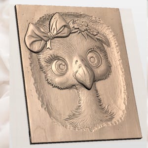 Cute Flamingo STL view 2