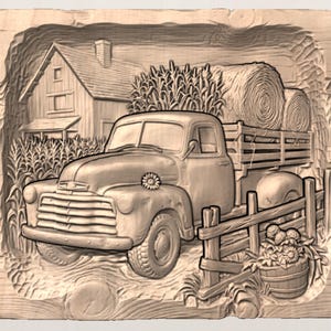 Farm Truck STL view 3