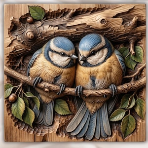 Songbird Pair STL view 1