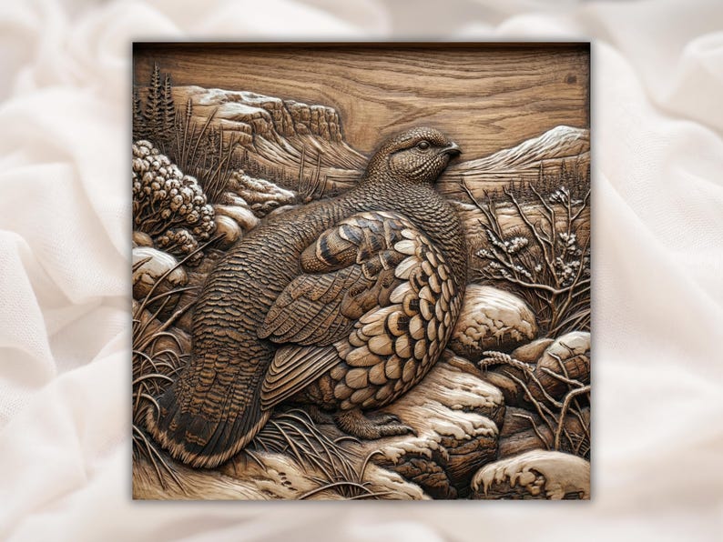 Partridge Bird STL Relief