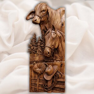 Classic Cowboy & Horse STL Bundle view 10