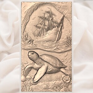 Sea Turtle Ship STL view 3