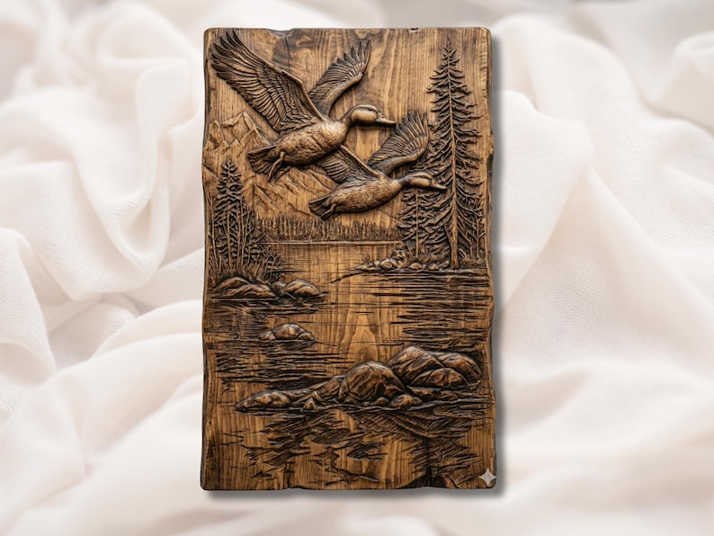 Flying Ducks 3D Relief STL