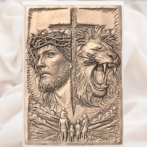 Jesus Lion of Judah STL view 2