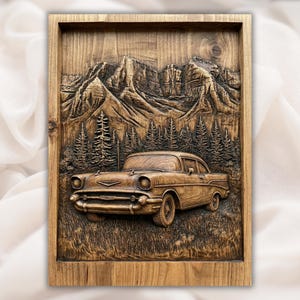 Classic Car 3D STL File view 1