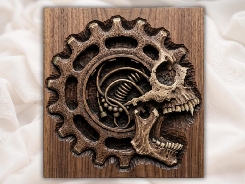 Steampunk Skull STL