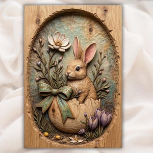 Easter Bunny STL view 1