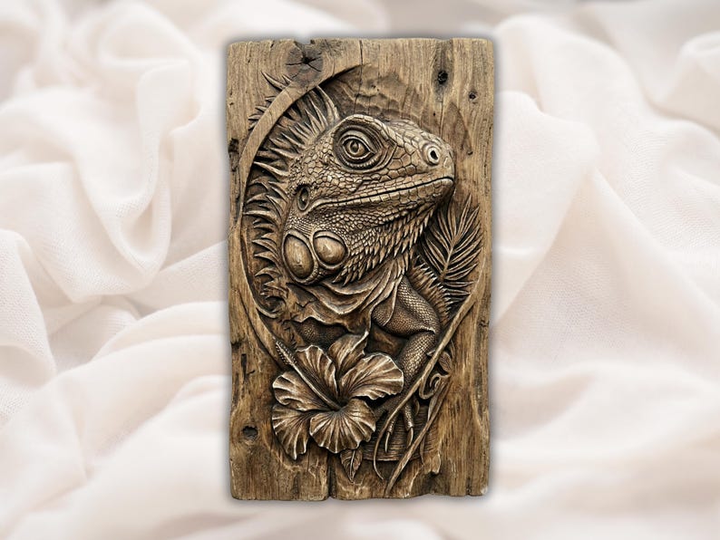 Bearded Dragon 3D Relief STL