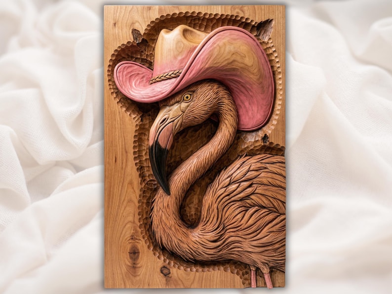Flamingo Cowboy Hat STL