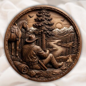 Classic Cowboy & Horse STL Bundle view 6