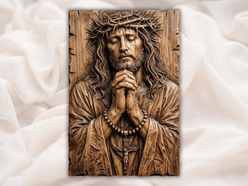 Praying Jesus Relief STL