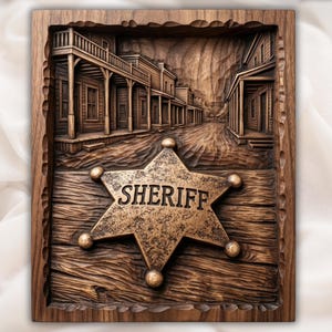 Sheriff Badge Relief view 1