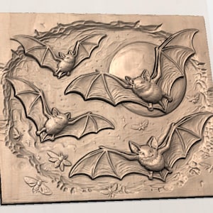 Bats Moon STL view 3