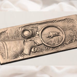 Boar Hunt Rifle STL view 2