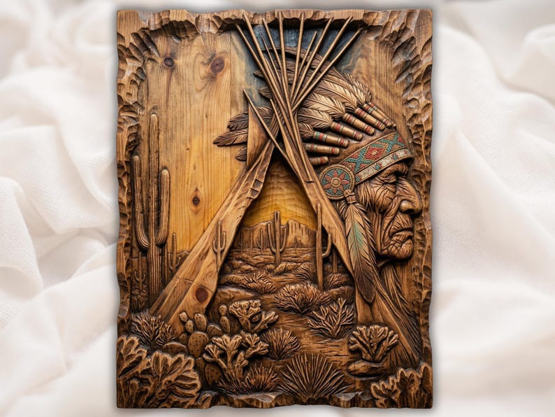 Southwestern Teepee Desert STL