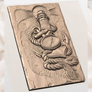 Lighthouse Anchor STL view 2
