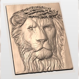 Lion of Judah Jesus STL view 3