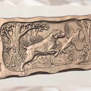 Brittany Spaniel Hunting Dog STL view 2