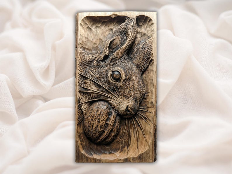 Squirrel STL 3D Relief