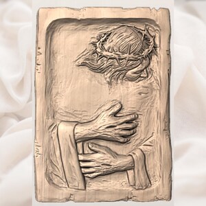 Christ  Hugs Me STL view 3